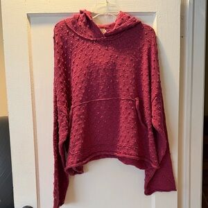 Free People Deep Pink Knit Sweater